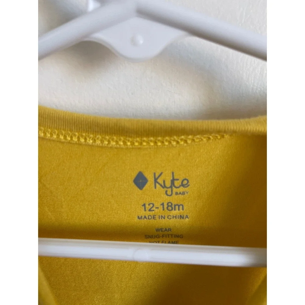 Kyte Baby Sleeveless Romper Marigold Yellow Bamboo 12-18‎ Months